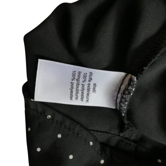 Maurices Tank Top Womens 2X Black White Polka Dot Sleeveless V Neck Lined - Picture 7 of 8